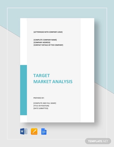 7+ Target Market Analysis Templates - PDF, Word