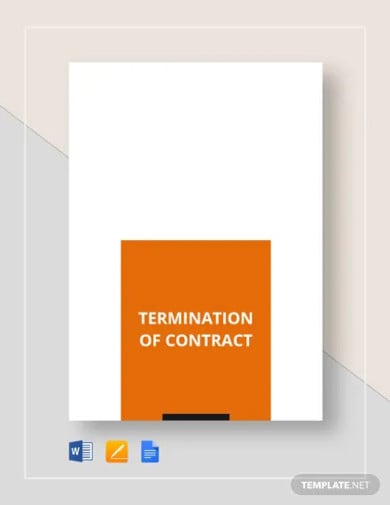 termination of contract template