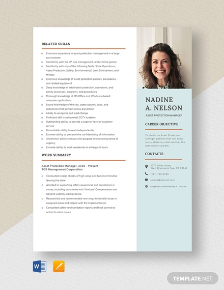 Manager Resume sample Template - 48+ Free Word, PDF Documents Download