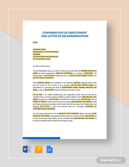 28+ Recommendation Letter Templates in Doc