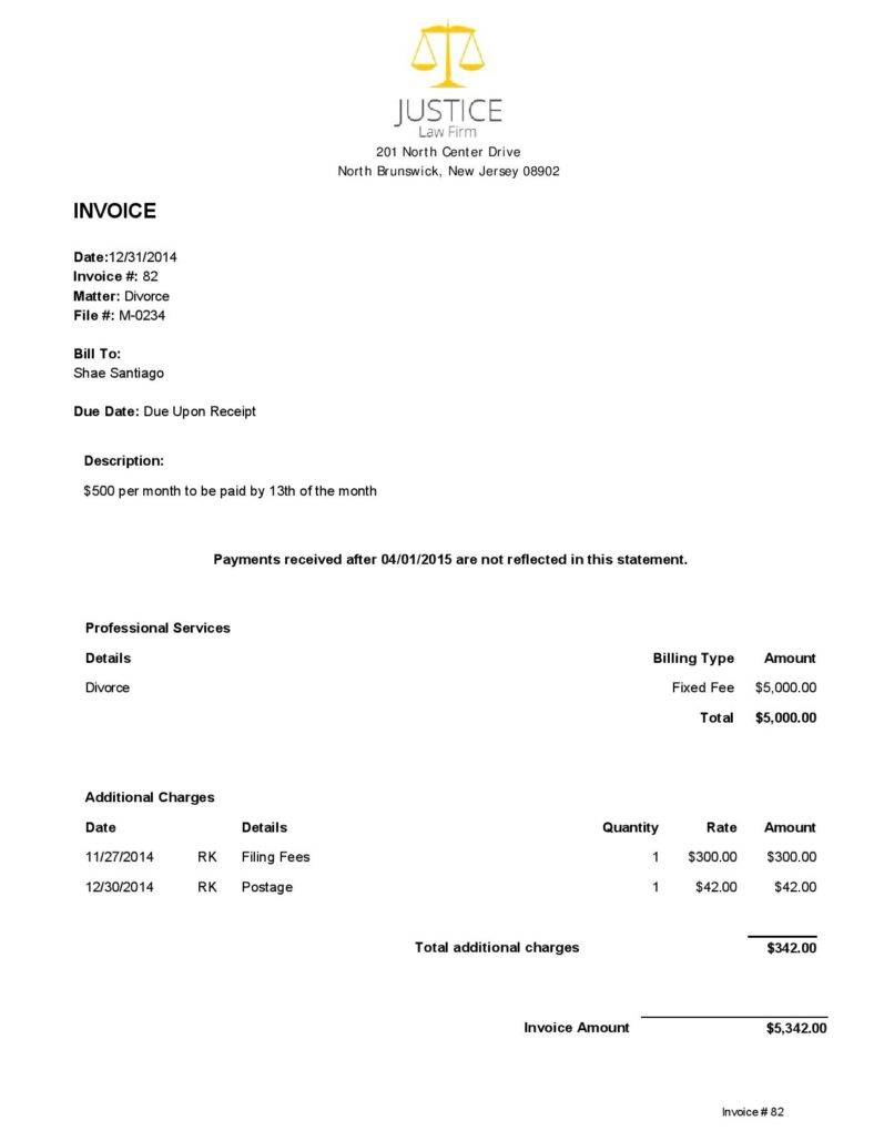 Late Invoice Template