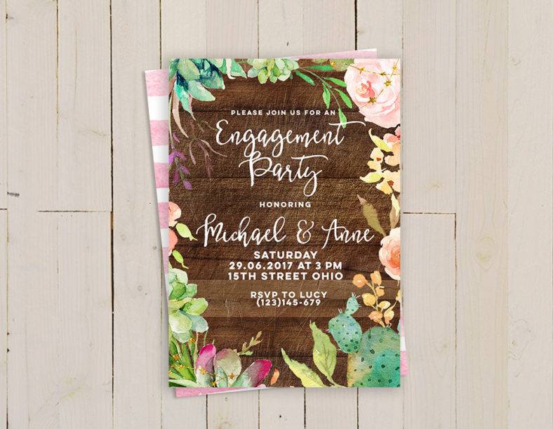 16+ Rustic Wedding Invitation Card Samples Free