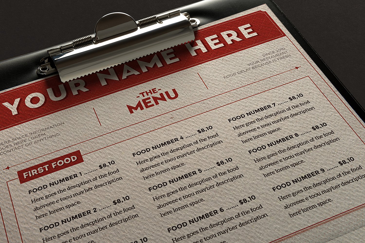 Tips For Writing Great Menu Descriptions 10 Free Templates