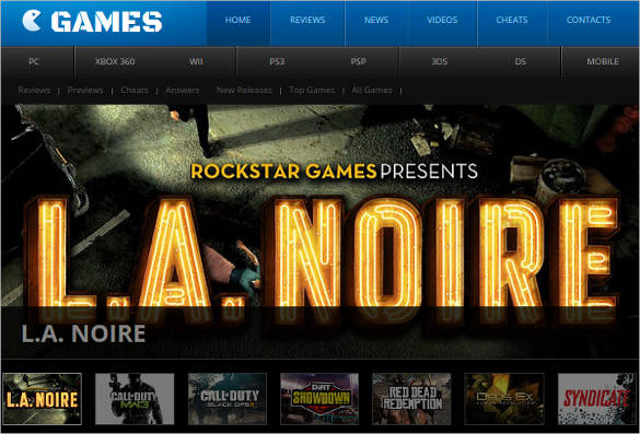 Top Resources tagged as gaming website template