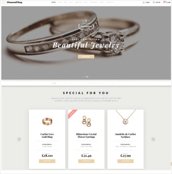 37  Jewelry Website Themes Templates