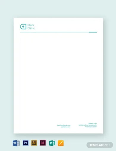 clinic letterhead template
