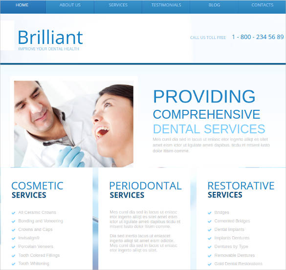 28+ Dental Website Themes &amp; Templates