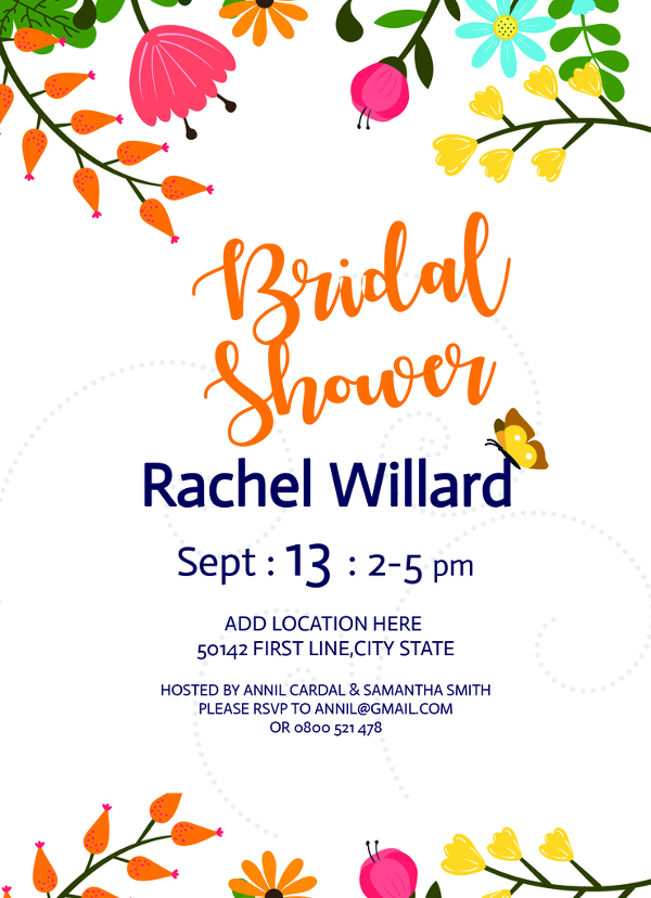 free bridal shower invitation template