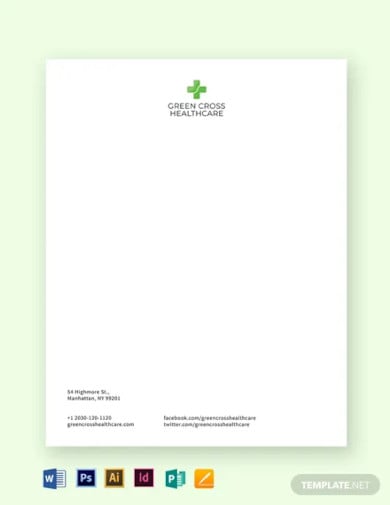 healthcare letterhead template