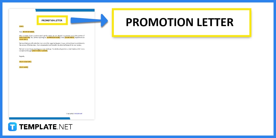 how to create a promotion letter step