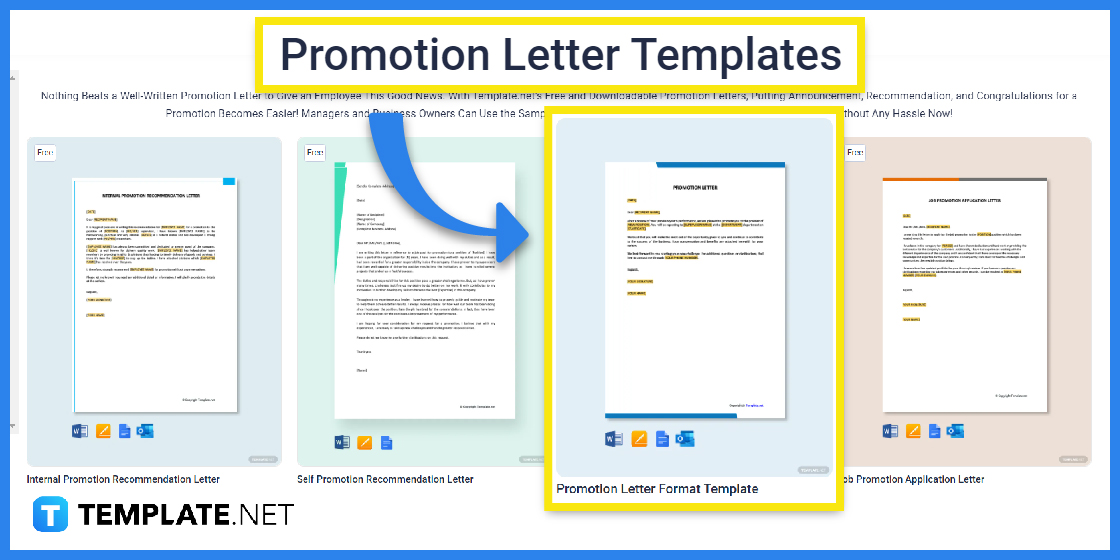 how to make a promotion letter step