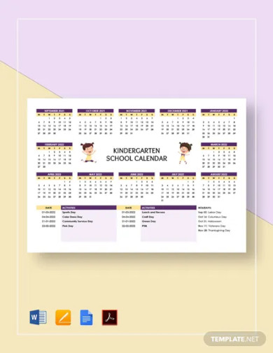 14+ Daycare Calendar Templates Free Samples, Examples Formats Download