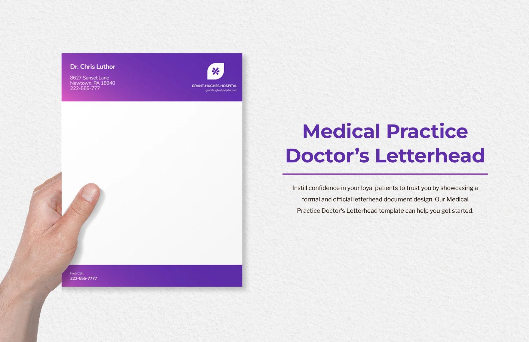 medical practice doctors letterhead example