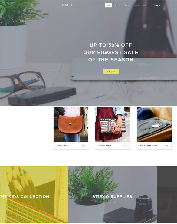 Modern Minimalist Website Template Contoh Gambar Template - Bank2home.com