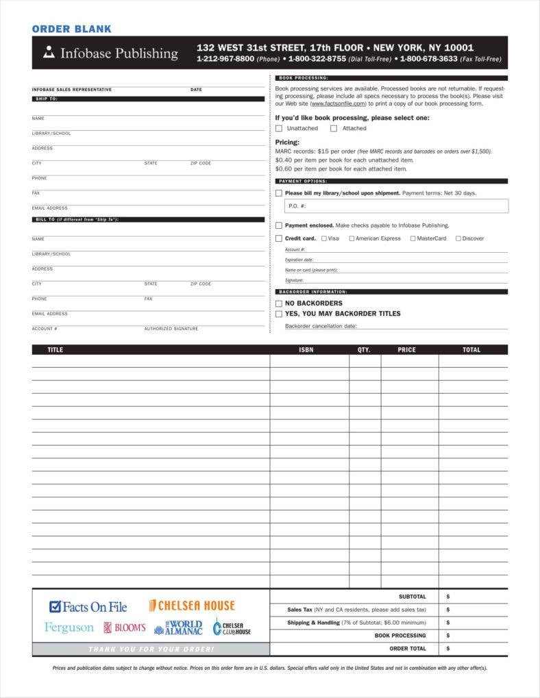 pdf document to download publisher blank order form 11 788x10