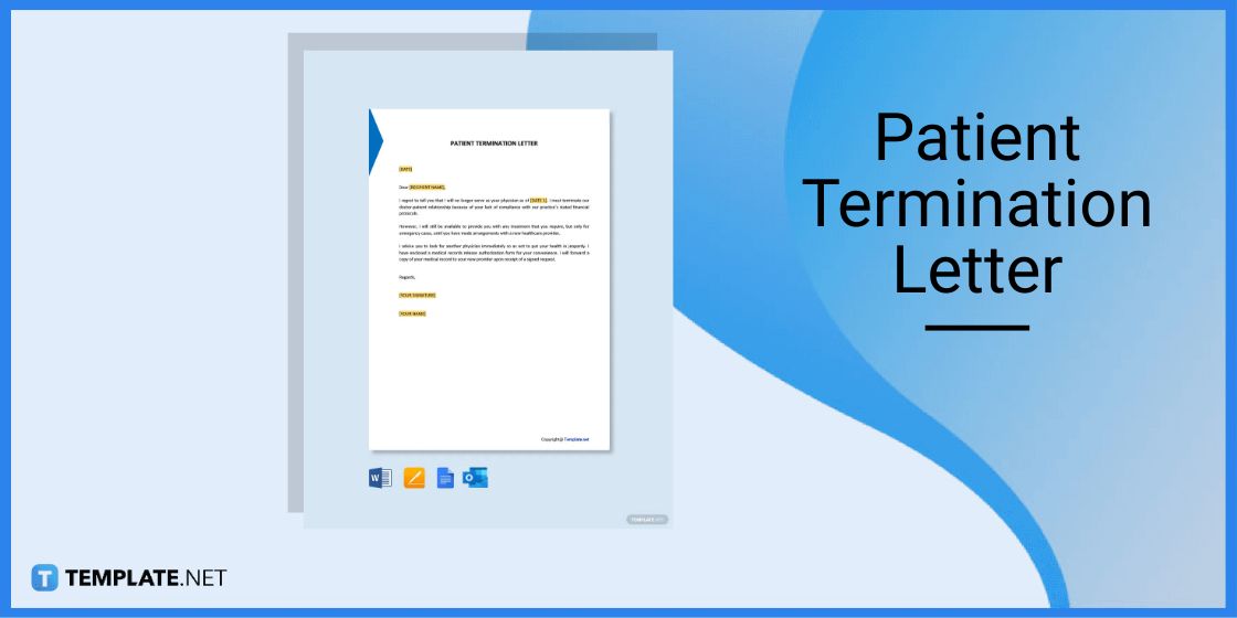 patient termination letter template