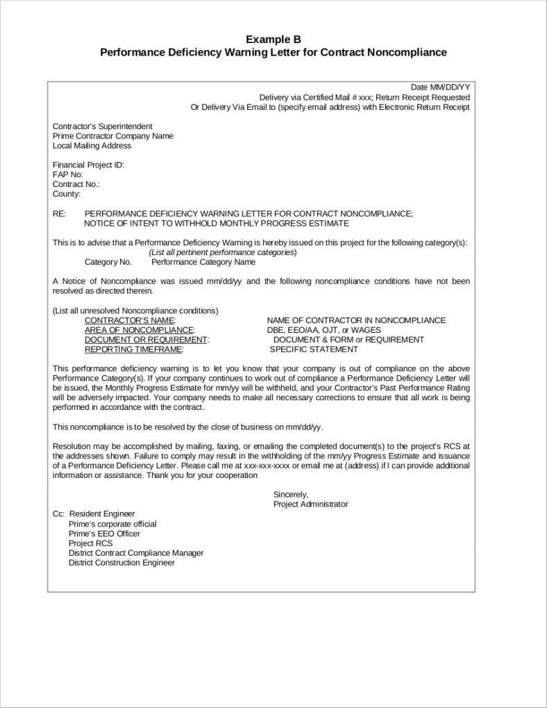 performance-deficiency-warning-letter-for-non-compliance-sk-788x1019