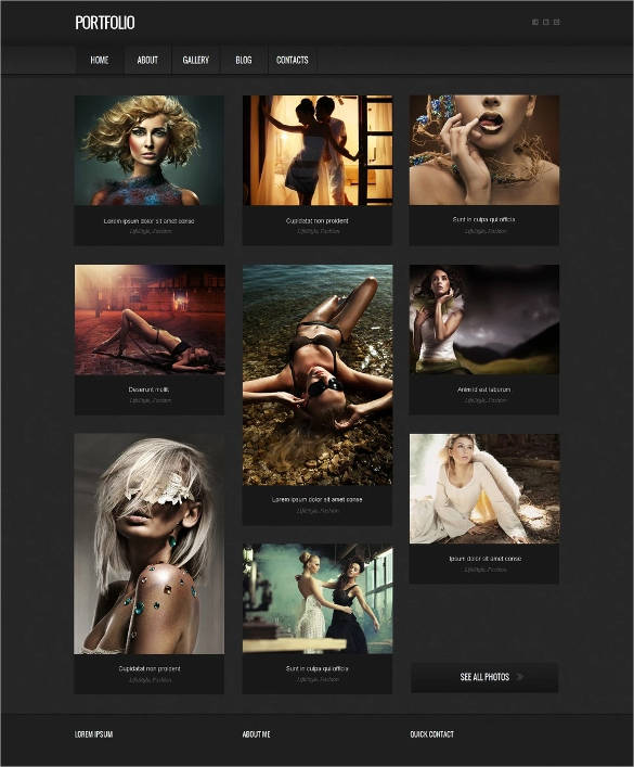 portfolio-gallery-website-template