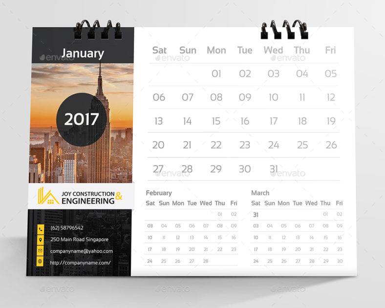 10+ FREE Construction Calendar Templates PDF, Word Format Download