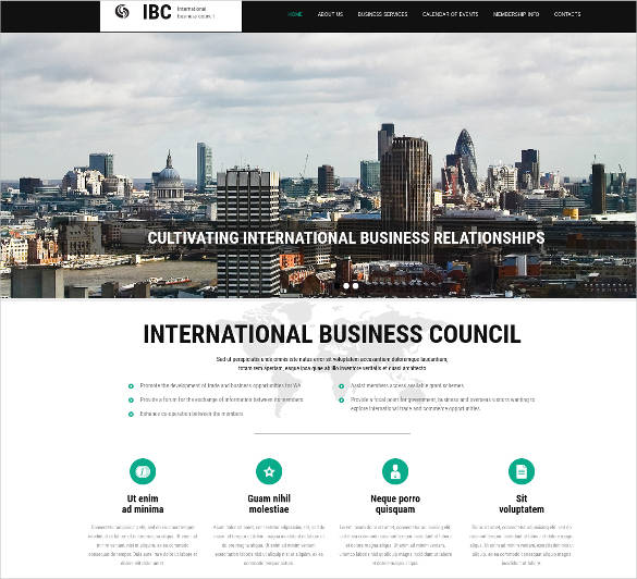 business website design templates