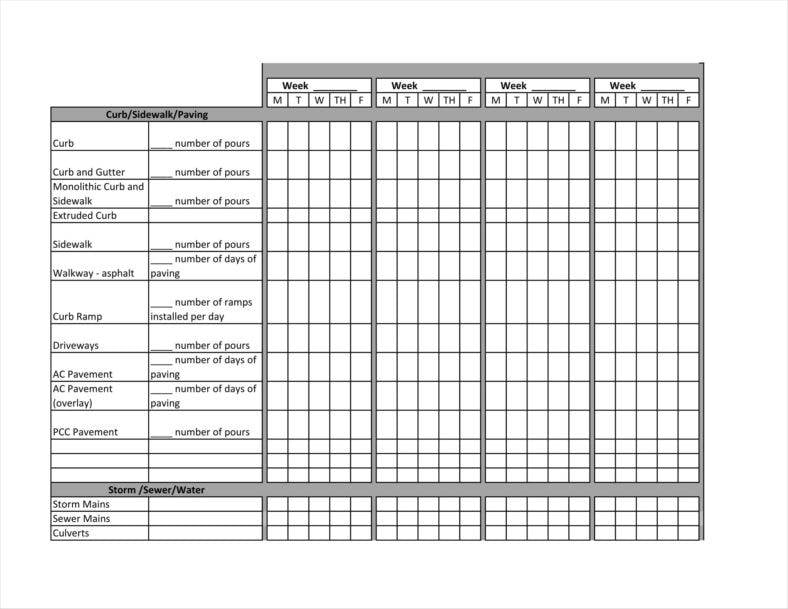 sip construction schedule template free pdf format 21 788x60