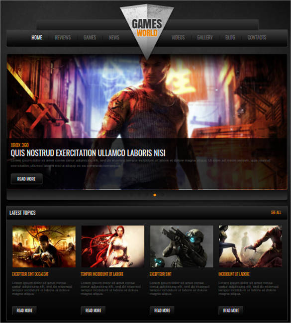 Free Game Portal Website Templates - 16 Best Online Gaming Portal Web Themes