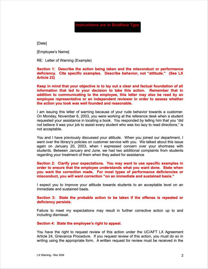 warning letter to business partner template 2 788x10