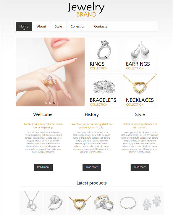 35+ Jewelry Website Themes & Templates | Free & Premium Templates