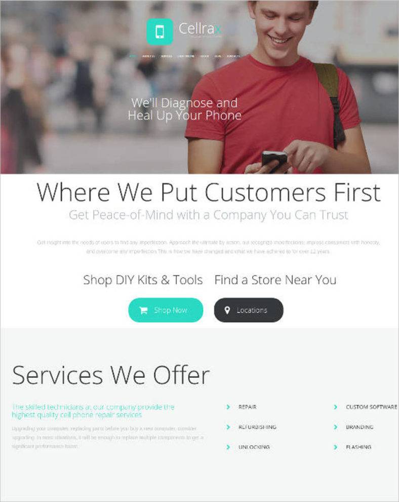 website theme for mobile phone electronic repair service1 788x990