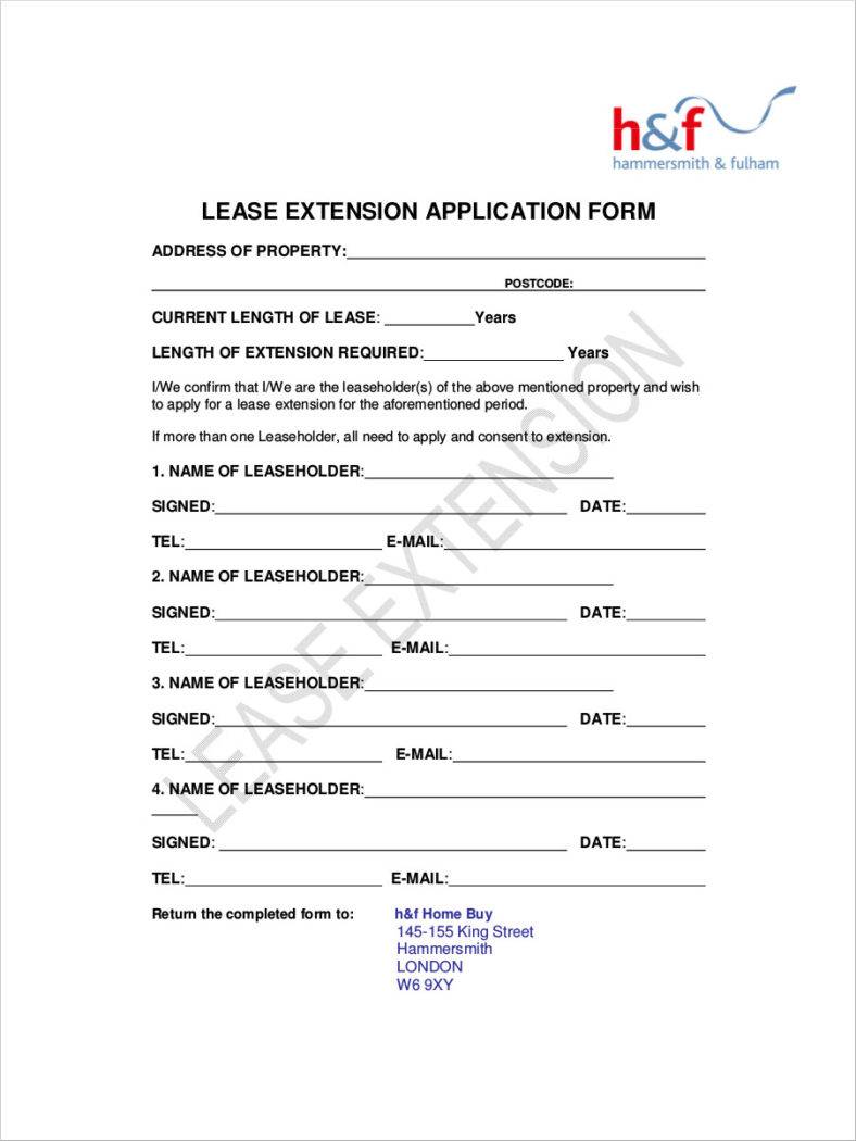 30+ Lease Application Forms Free Samples, Examples, Formats Download