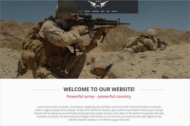 13+ Best Military Website Templates & Themes