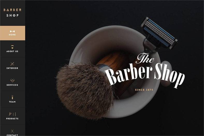 Barber Shop Website Template Free Download Printable Templates