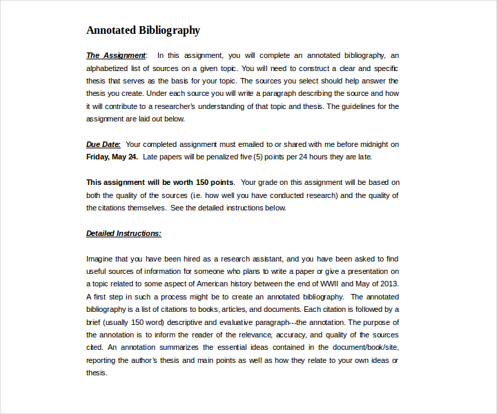 Mla annotated bibliography image