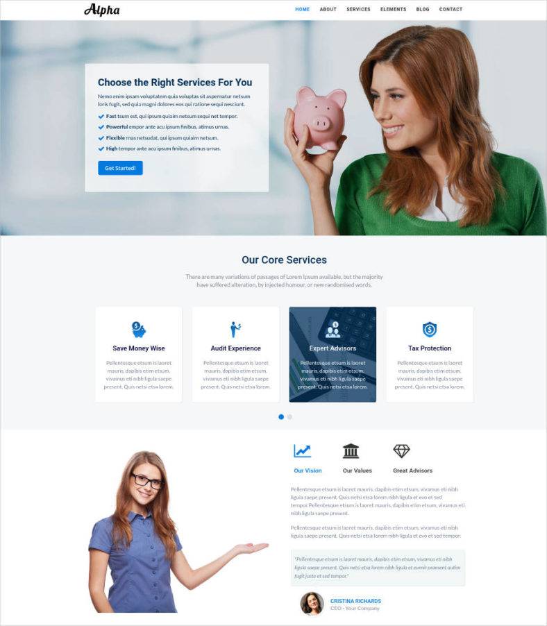 10+ Best site Templates for Financial Advisors