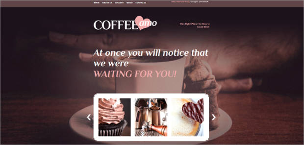 coffee house website template