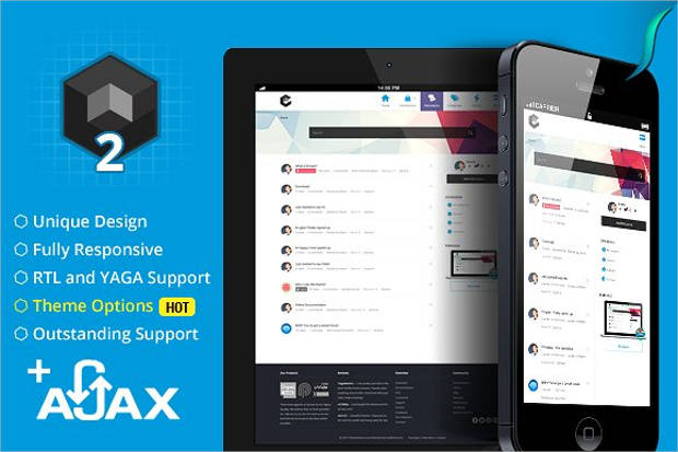 cube ajax website theme