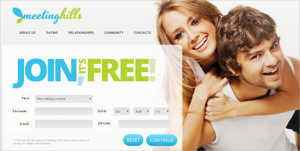 dating website theme template