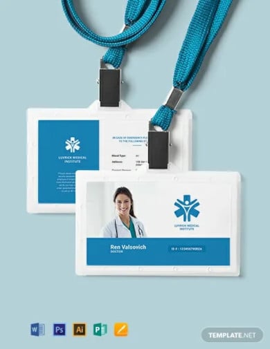 doctor id card template