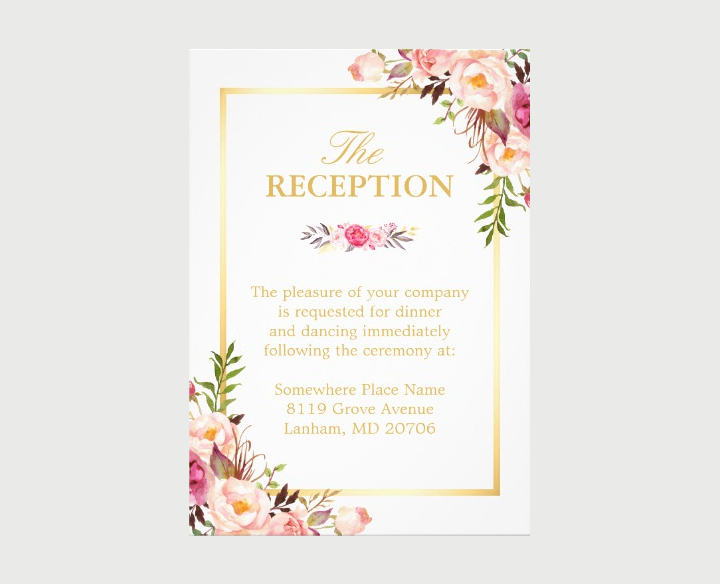 15+ New Wedding Reception Invitation Templates - PSD, AI | Free
