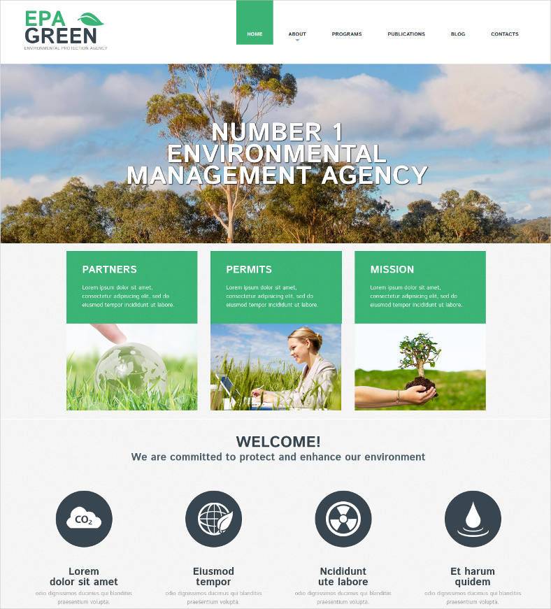 14 Environmental Website Templates Themes Free Premium