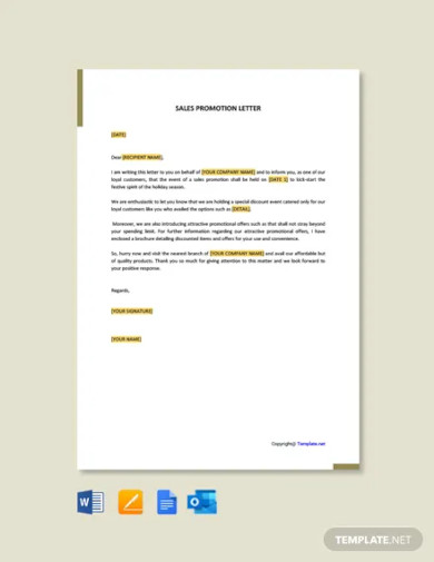 15+ Sales Promotional Letters