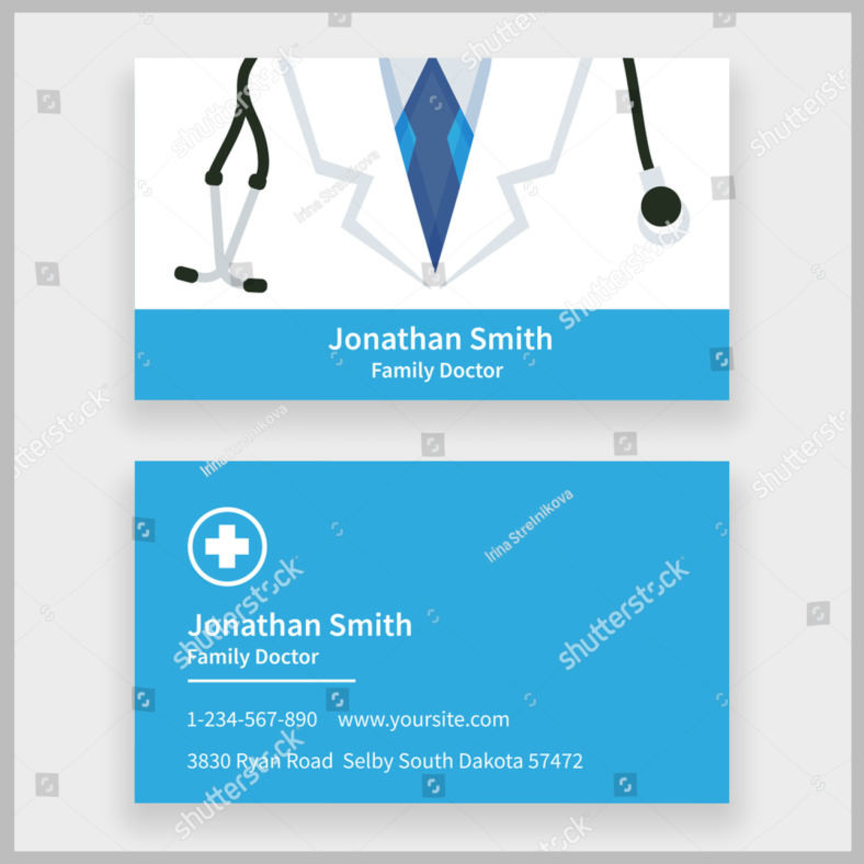 family doctor personal card design template 788x