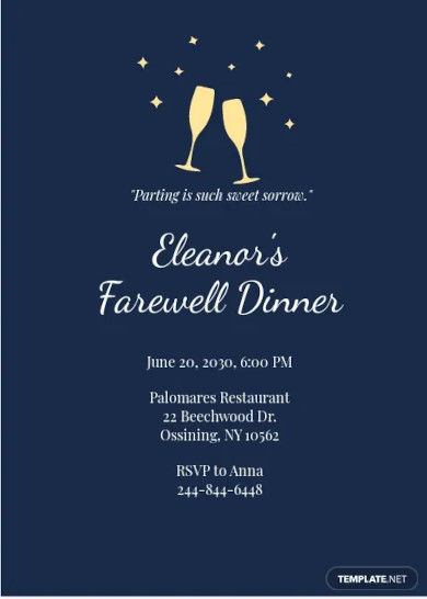 18+ Farewell Invitation Designs