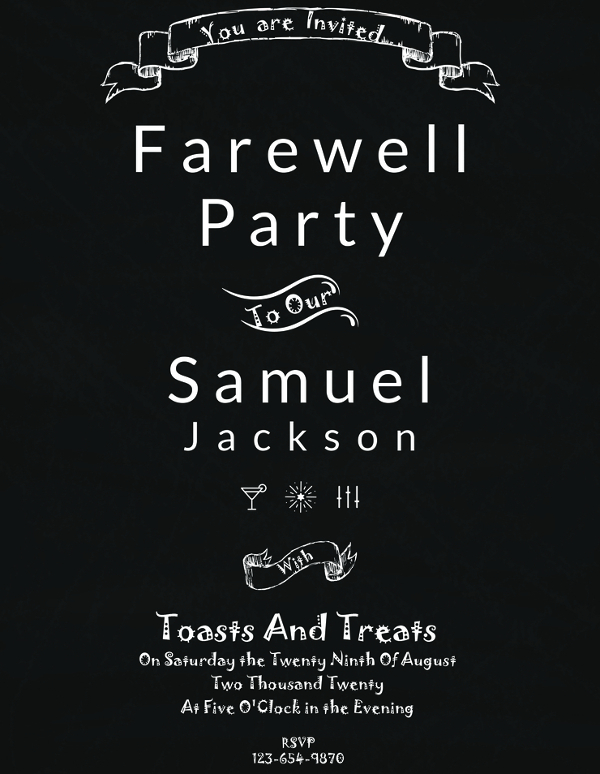 18 Farewell Invitation Designs