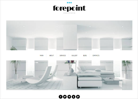 furniture website theme with layout