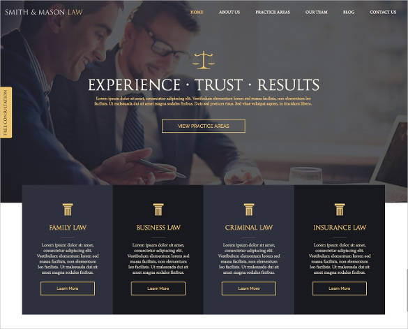 law firm website theme