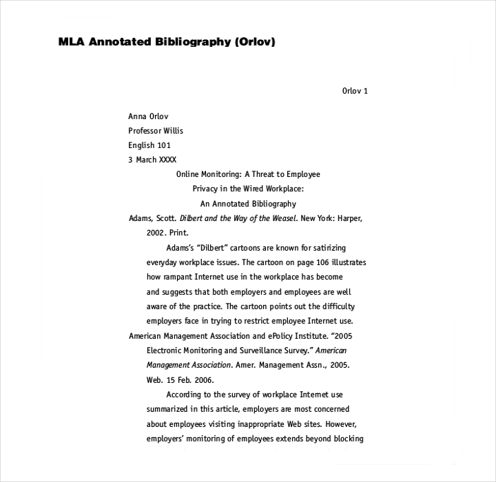 Format of deals a bibliography