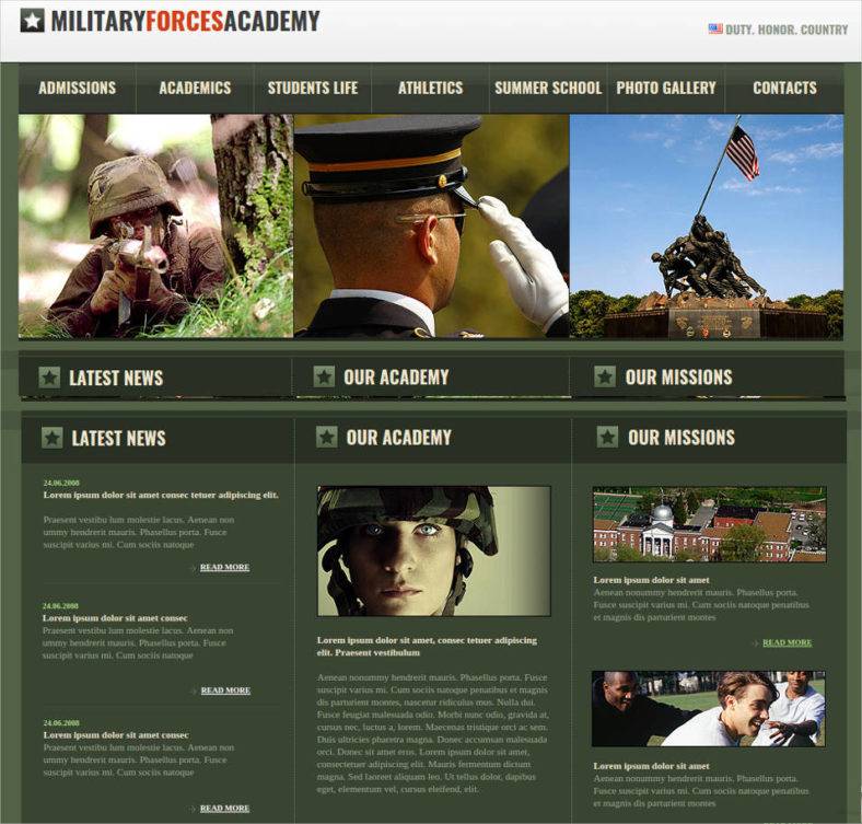 13+ Best Military Website Templates & Themes