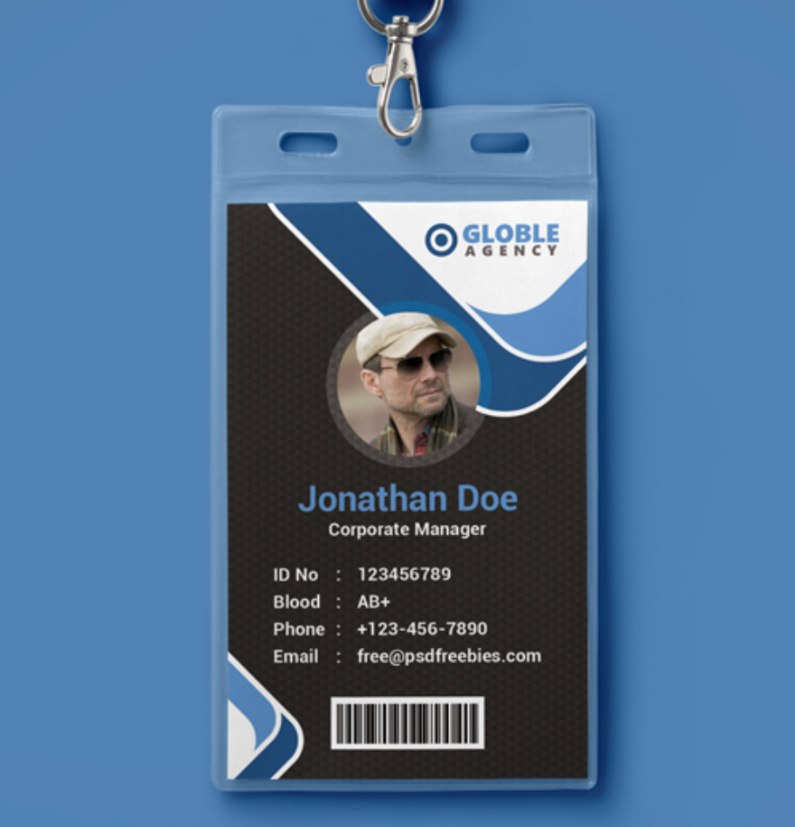 multipurpose office id card design template