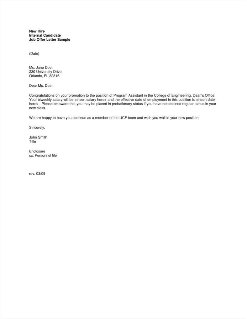 new hire internal candidate job offer letter 11 788x10